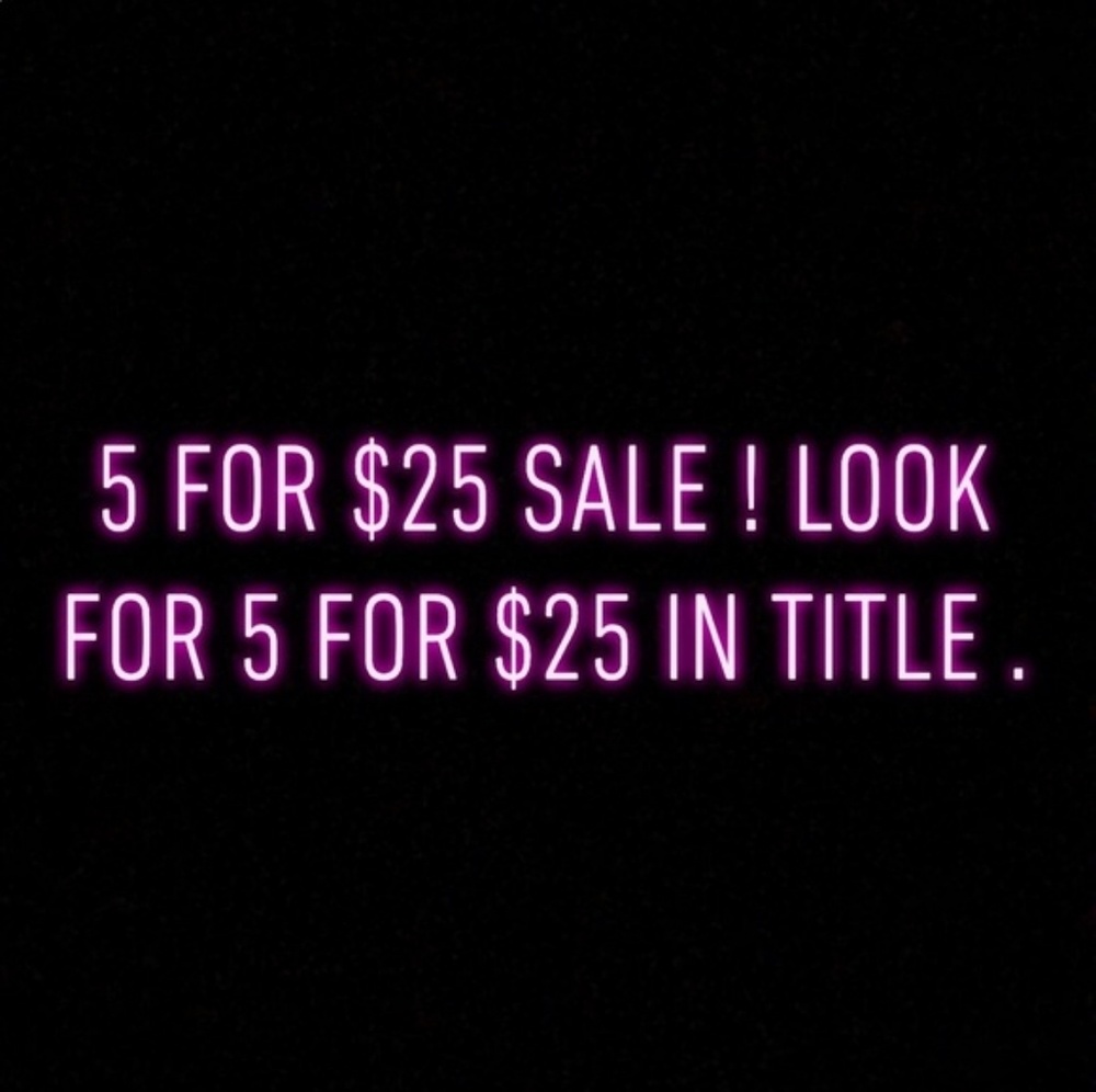📦5 for $25 SALE!